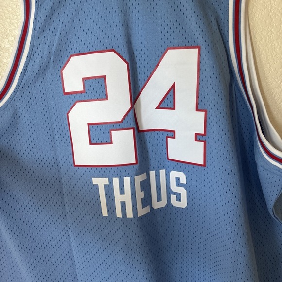 Reggie Theus 1985 Mitchell & Ness HWC NBA Swingman Jersey NWT size 5X - Picture 13 of 16